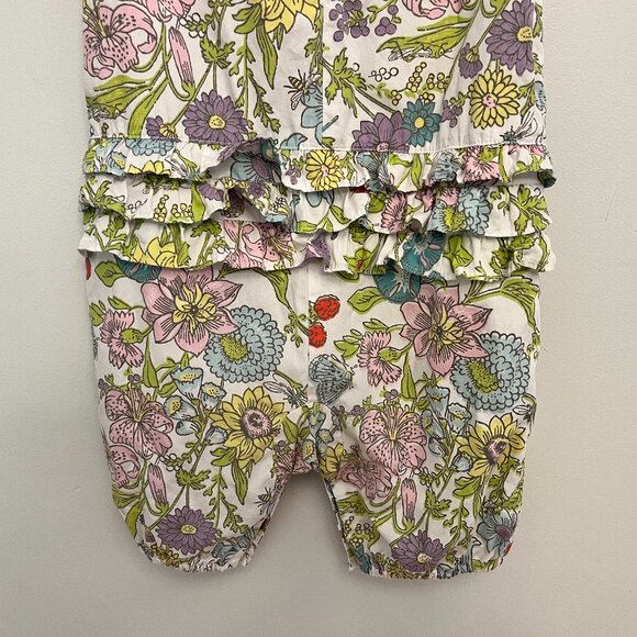 Baby Boden Sleeveless Floral Ruffled Romper, size 18-24 Months - Picture 5 of 7